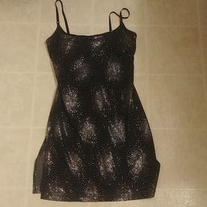 Black Sequined Dress